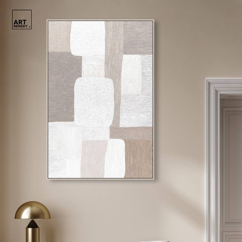 Stucco Squares II Canvas by Art Remedy