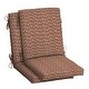 preview thumbnail 11 of 17, Arden Selections 20 x 20 Outdoor Dining Chair Cushion 2 Count - Rust Red Brushed Texture