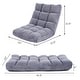 preview thumbnail 3 of 16, Adjustable 14-position Padded Floor Chair Recliner