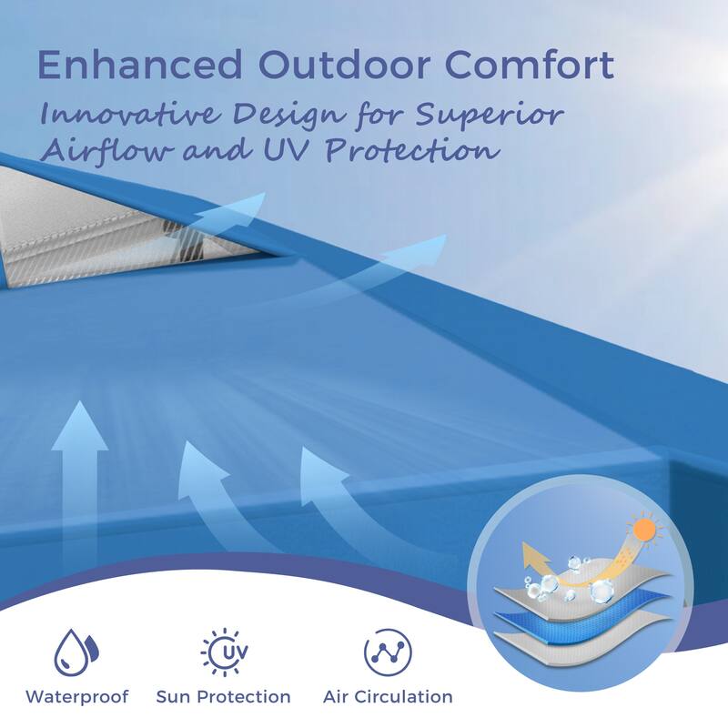 10' x 10' Pop Up Outdoor Canopy Tent Commercial Instant Reinforce Canopies with Wheel Carry Bag & Storage Pocket - 10x10'