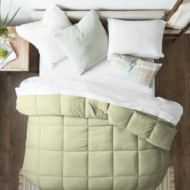 Luxury All-season Down Alternative Comforter - King - Cal King - Sage