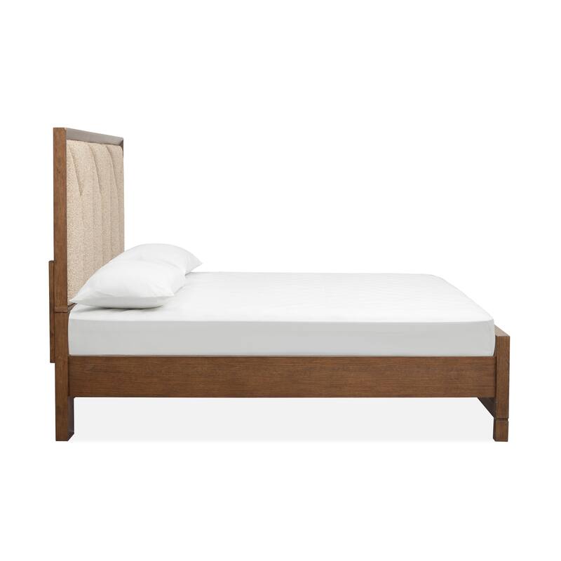 Magnussen Home Callisto Bourbon Brown Upholstered Panel Bed