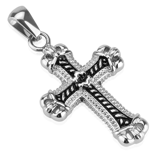 Cast Cross Stainless Steel Pendant (20 mm Width)
