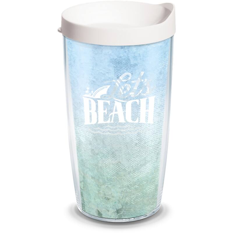 Tervis Margaritaville Landshark Lets Beach Made in USA Double Walled Insulated Travel Tumbler, Classic - 16oz