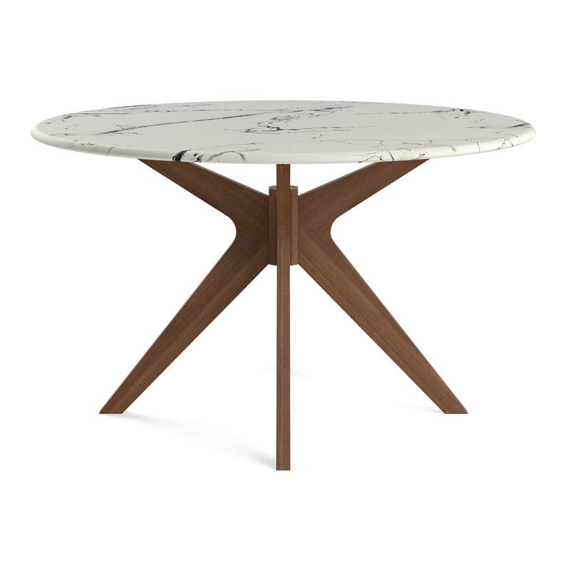 Elysian - 50" Round Faux Marble Dining Table