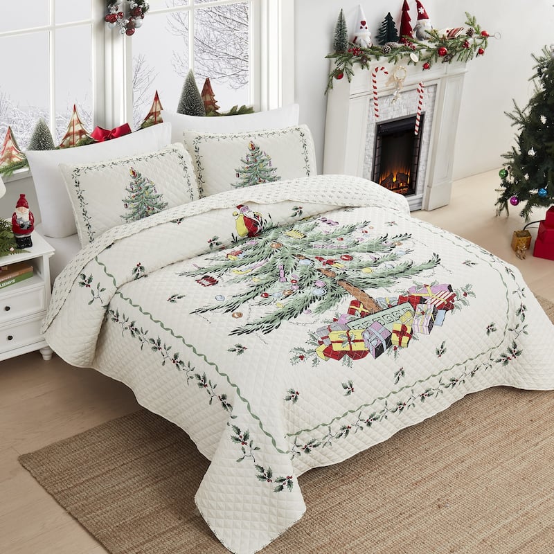 Spode® Christmas Tree Full/Queen Quilt Set