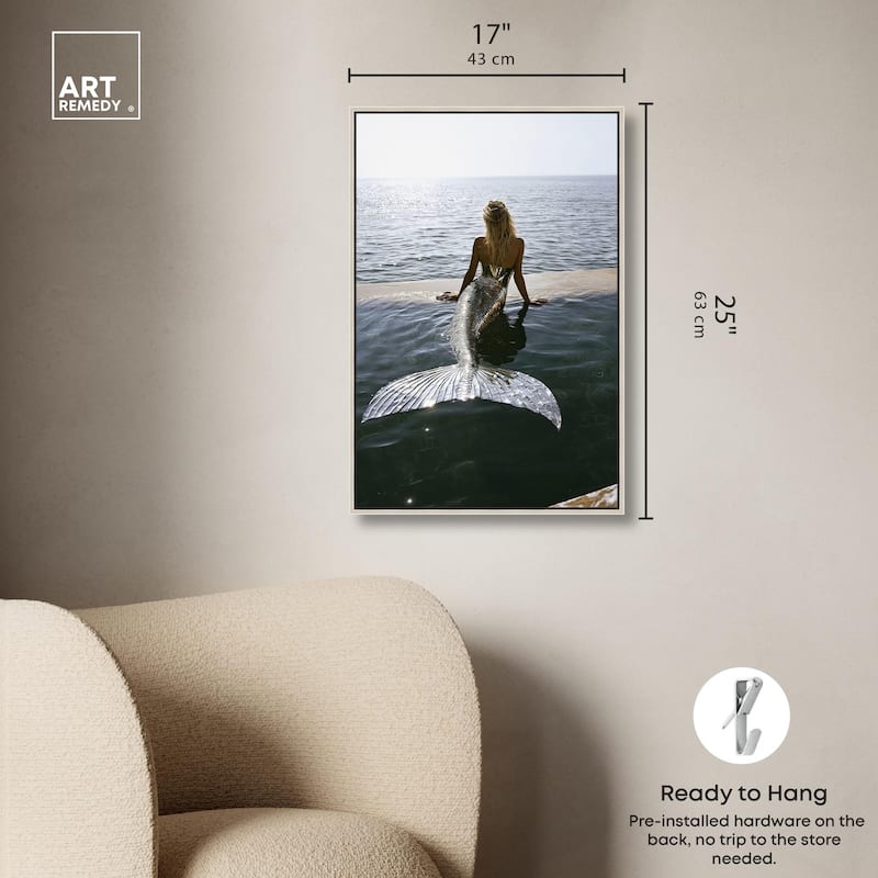 Mermaid Noon Canvas by Art Remedy