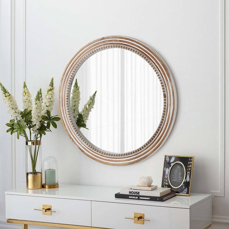 Rustic Round Wall Mirror