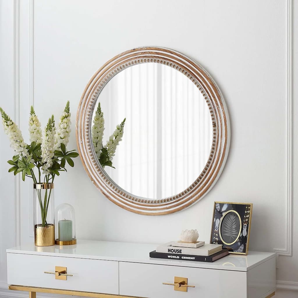Rustic Round Wall Mirror