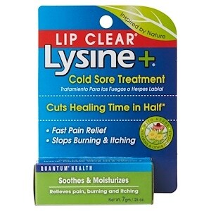 Quantum Lipclear Lysine and Cold Sore Treatment All Natural Ointment - 0.25 oz x 8