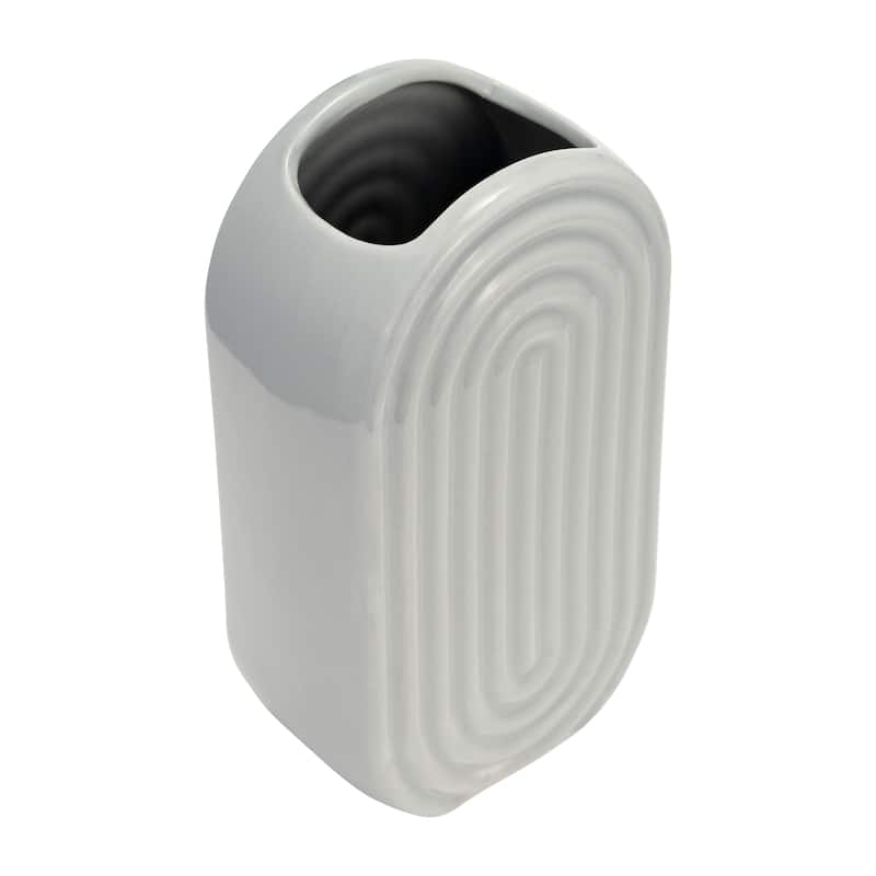 Sagebrook Home Elegant Ceramic Vase, Contemporary Design for Modern Decor