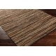 preview thumbnail 2 of 2, Hand Woven Balbach Leather/Cotton Area Rug - 5' x 7'6"