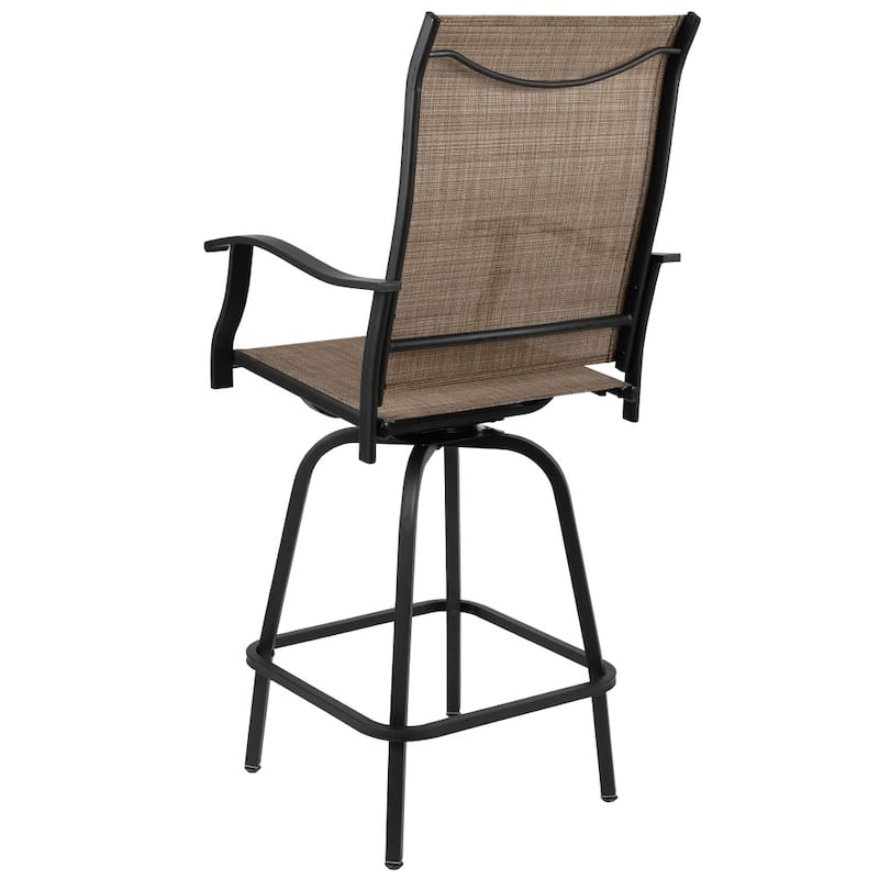 30" All-Weather Patio Swivel Outdoor Stools, Set of 2 - Garden Chair