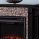 preview thumbnail 11 of 10, SEI Furniture Hay River Black Electric Fireplace with Bookcases