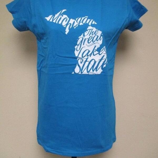 Shop Michigan The Great Lake State Womens Sizes S M 2xl Nice Shirt