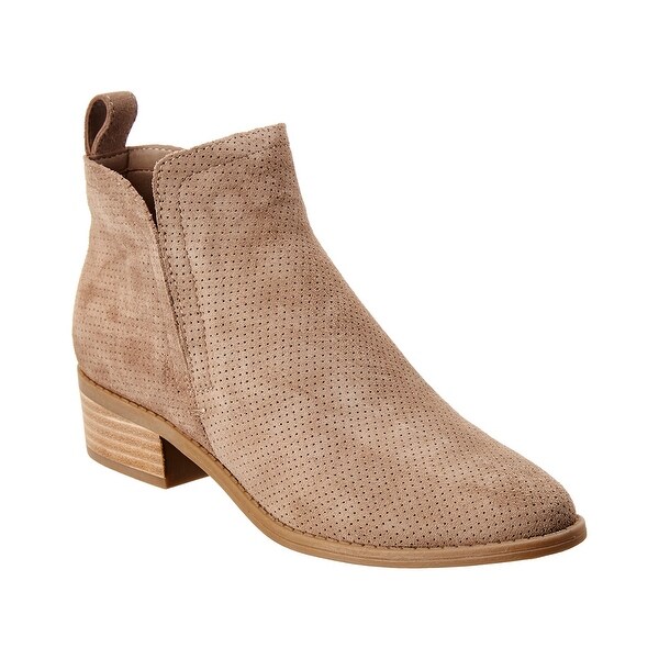 dolce vita taupe suede booties