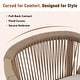 preview thumbnail 4 of 8, Outdoor Acacia Wood Dining Set 7-Piece Rope Weave Dining Chairs And Table with Umbrella Hole