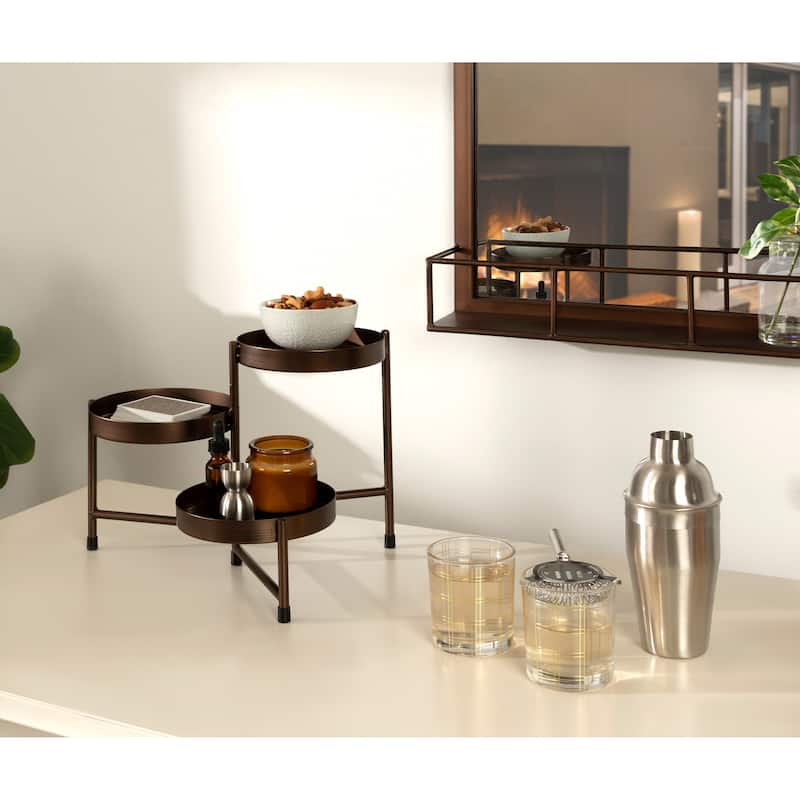 Kate and Laurel Finn Tiered Tabletop Planter - 7.25x7.25x10