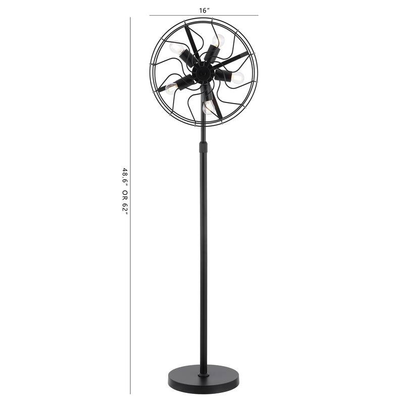 GetLedel 62" Industrial 5-Light Caged Floor Lamp