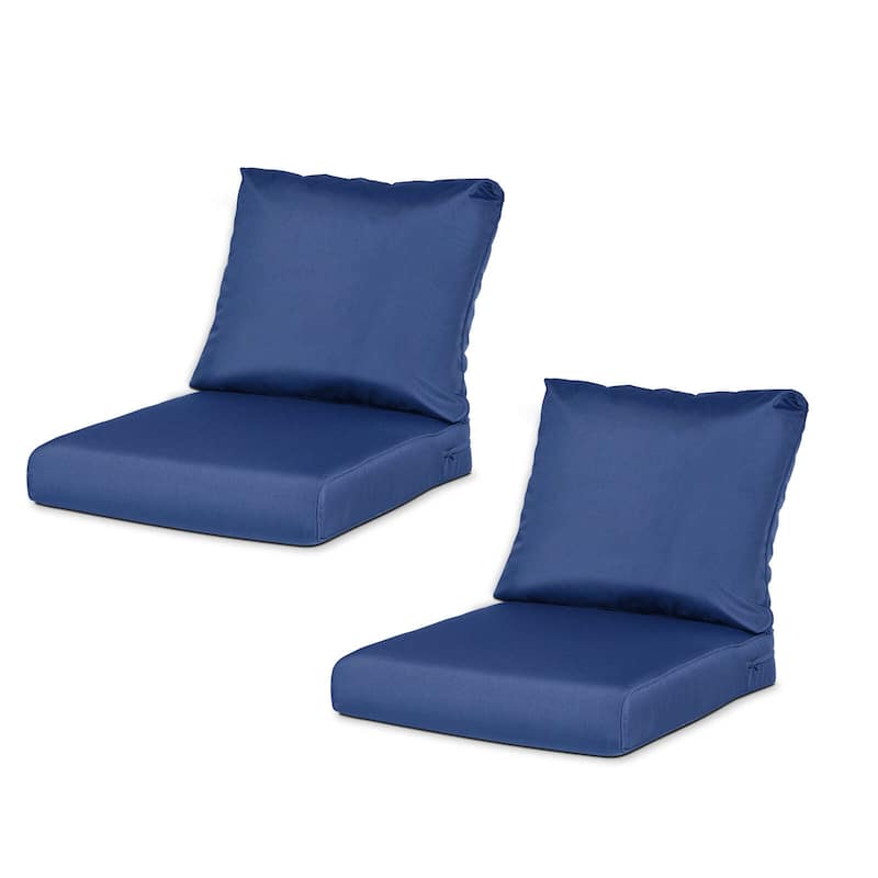 AOODOR Outdoor Chair Cushions Set of 2, Outdoor Deep Seat Cushions
