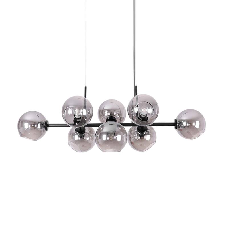 8 - Light Gold/Black Sputnik Modern Linear Pendant Chandeliers