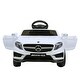 preview thumbnail 1 of 22, Electric 6V Mercedes-Benz AMG Kids Ride-On Car with Parental Control, MP3 Player, and Opening Doors, Perfect Gift for Ages 3-8 White