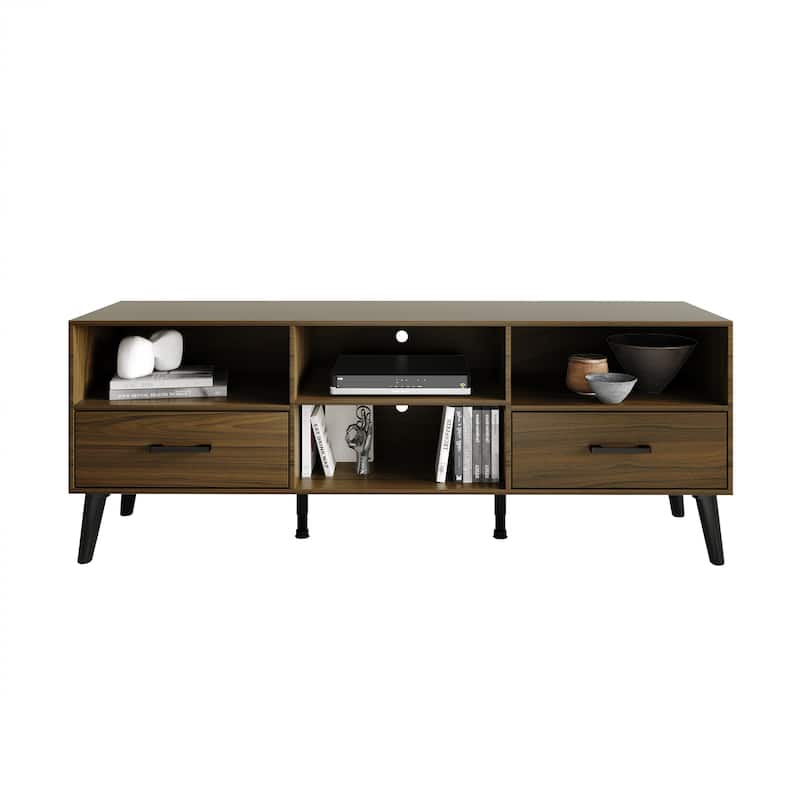CraftPorch Rustic TV Stand Console - Brown