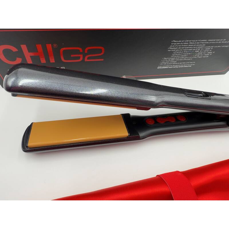 CHI G2 Professional Hair Straightener Titanium Infused Ceramic Plates Flat Iron 1 1/4 Inch