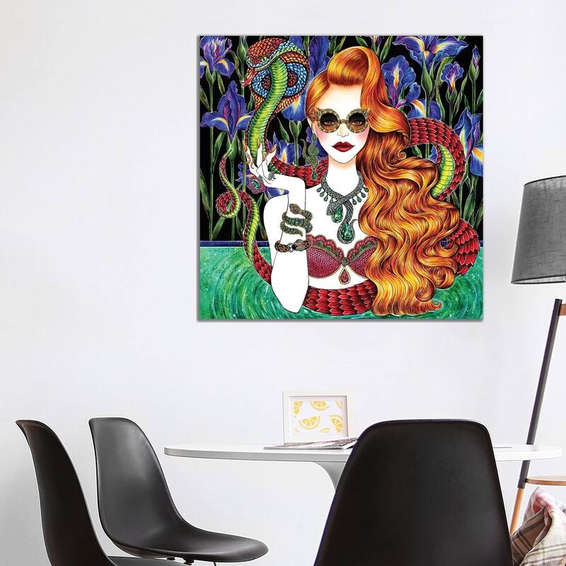 iCanvas "Serpent" by Sunny Gu Canvas Print - 37x37x1.5