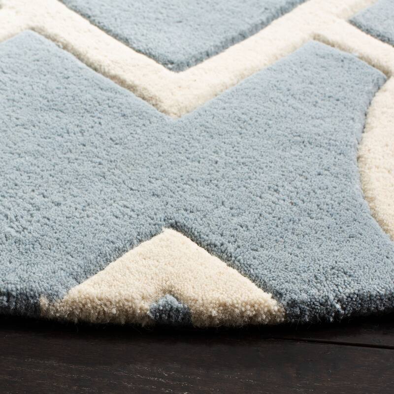 SAFAVIEH Handmade Chatham Alkinoi Modern Moroccan Wool Rug