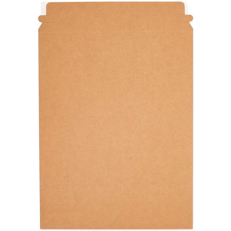 Stockroom Plus 100 Pack Bulk Rigid Mailers, 9 x 11.5" Stay Flat Cardboard Mailing Envelopes