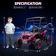preview thumbnail 12 of 13, 24V Kids Ride On Utv, 2 Seater 4WD Electric Truck with Sun Shade