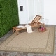 preview thumbnail 39 of 125, SAFAVIEH Courtyard Sheila Indoor/ Outdoor Waterproof Patio Backyard Rug 8' x 11' - Natural/Olive