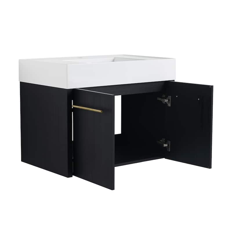 Topcraft Wall-Mounted Bathroom Vanity With Sink