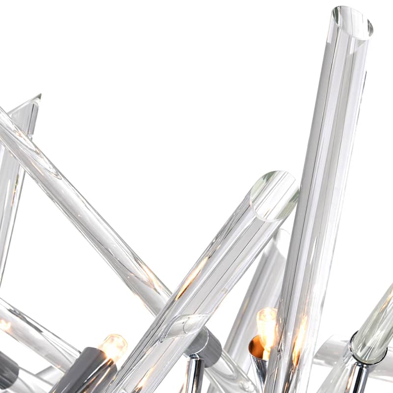 Icicle 10 Light Chandelier With Chrome Finish