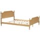 preview thumbnail 19 of 17, Traditional Rattan Queen Size Bed Frame, No Box Spring Needed, Solid Wood, Antique White, French Provincial Design