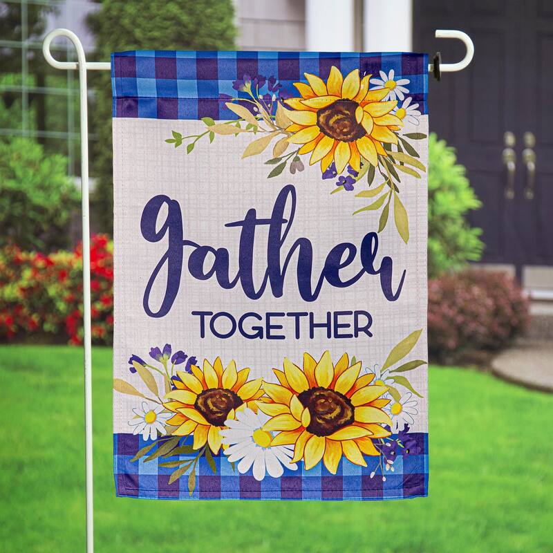 Gather Suede Garden Flag