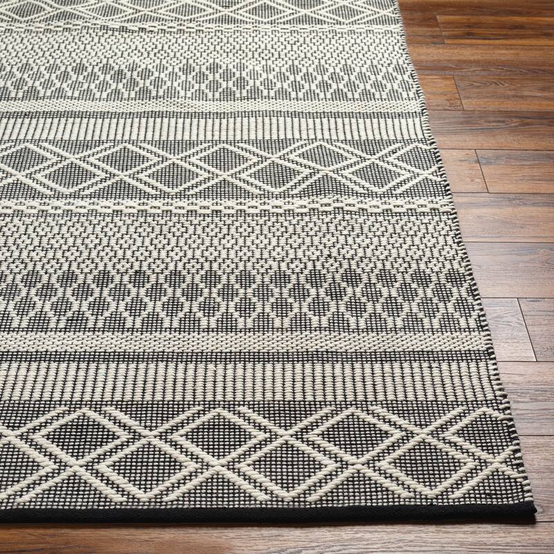 Eryn Handmade Boho Wool Blend Area Rug