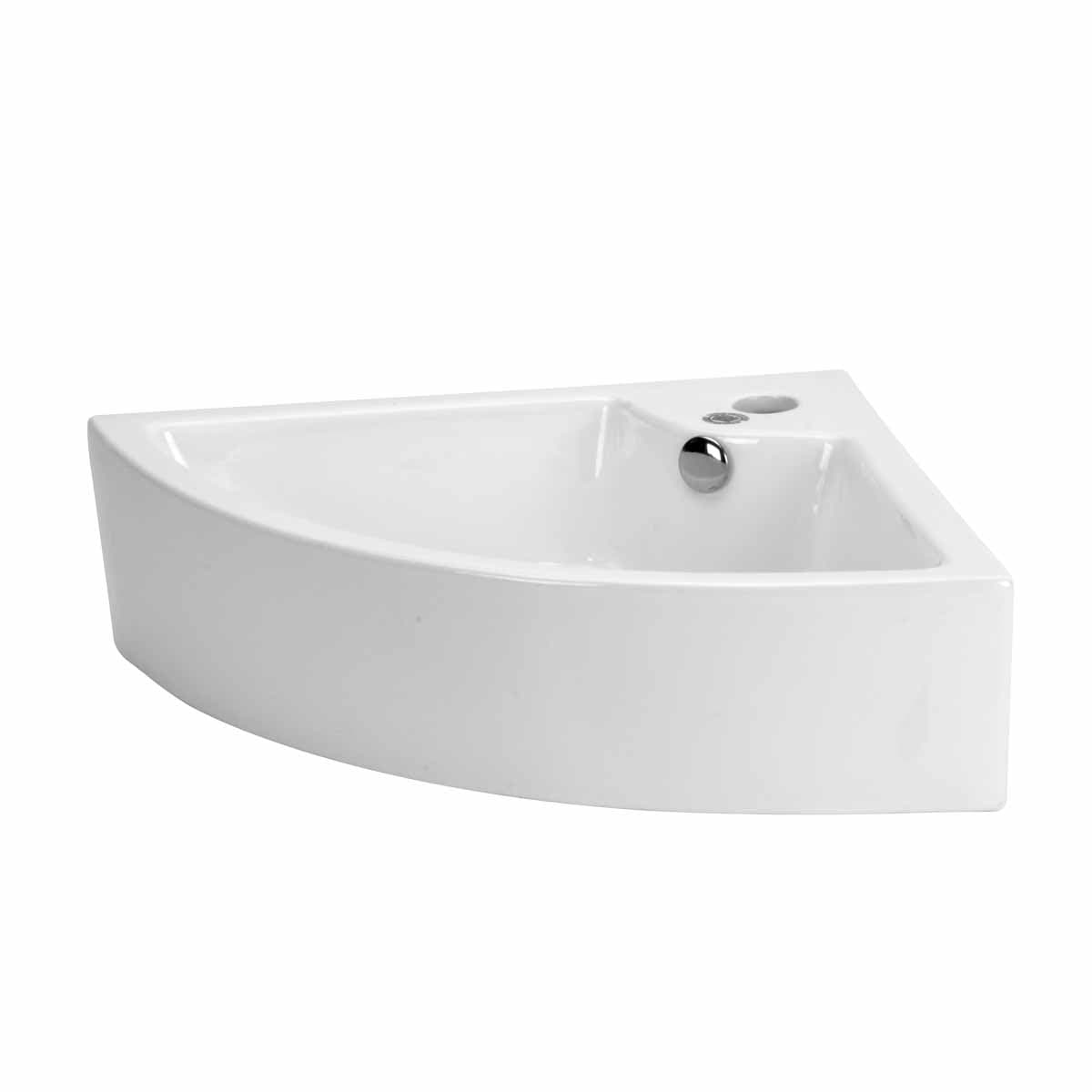 Shop Small Bathroom Corner Sink Above Counter Angled Vessel Faucet