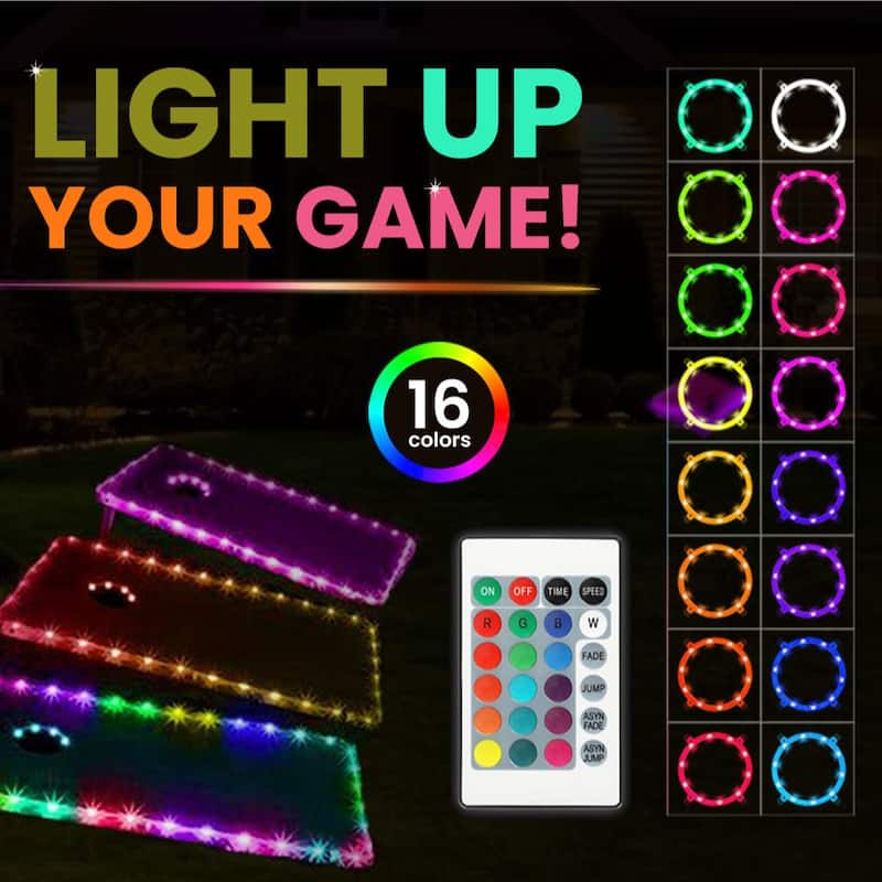 Rainbow Pride Flag Cornhole Game (Choose Wraps or Boards)