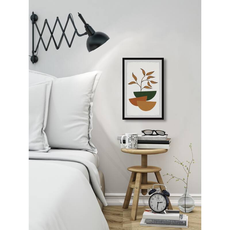 'Round Flower Pots' Framed Painting Print Bed Bath & Beyond 35511041