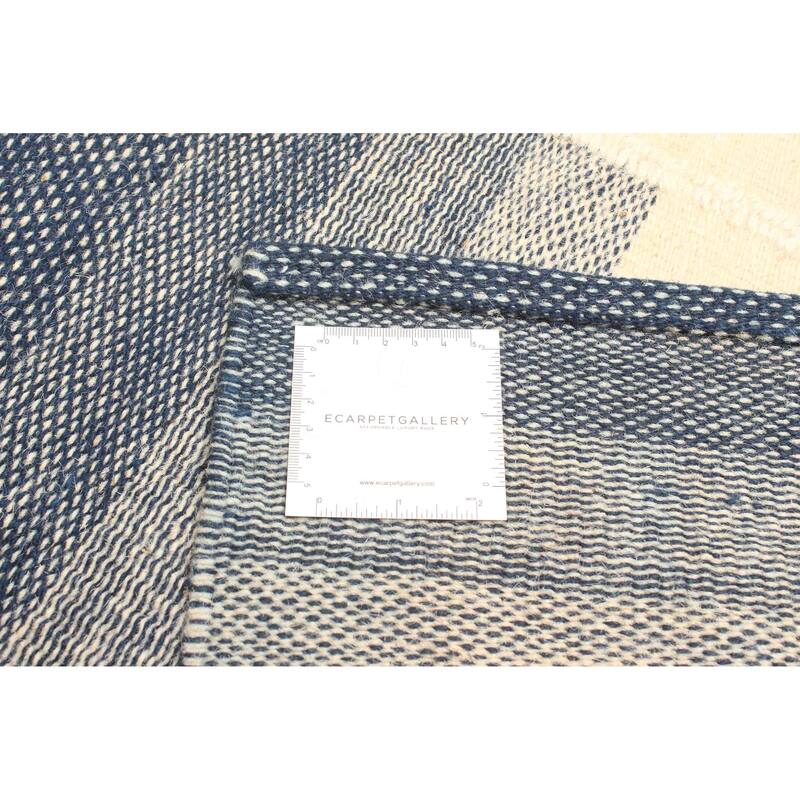 ECARPETGALLERY Flat-Weave Ankara FW Cream Wool Kilim - 4'6 x 6'7