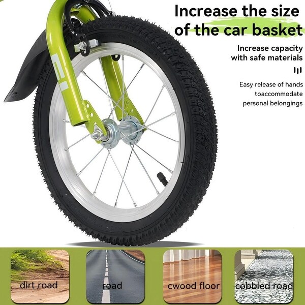 16 in. Sporty Kids Bike with Training Wheels, Stand