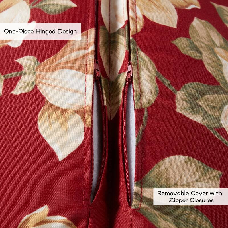 Greendale Home Fashions Outdoor High Back Chair Pad