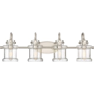 Danbury 4-Light Bathroom Vanity Light in Brushed Nickel
