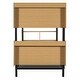 preview thumbnail 8 of 25, 2 In 1 Metal Twin Over Twin Bunk Bed with Storage Bookcase,Ladder and Guardrail
