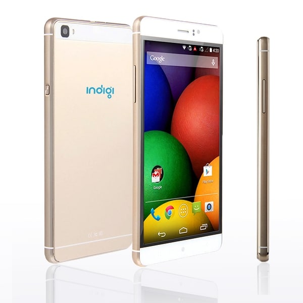 Indigi® 6.0inch Factory Unlocked 3G Smartphone Android 5.1 Lollipop SmartPhone + WiFi + Bluetooth Sync + Google Play - GOLD