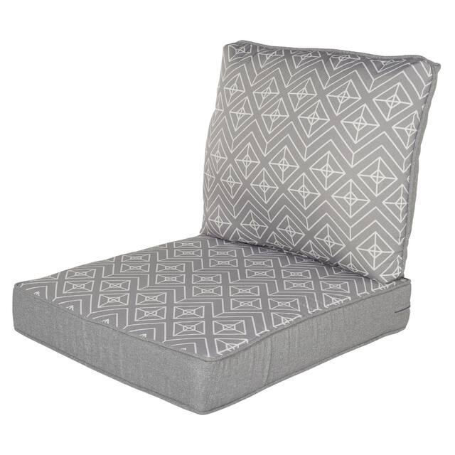 Haven Way Universal Outdoor Deep Seat Lounge Chair Cushion Set