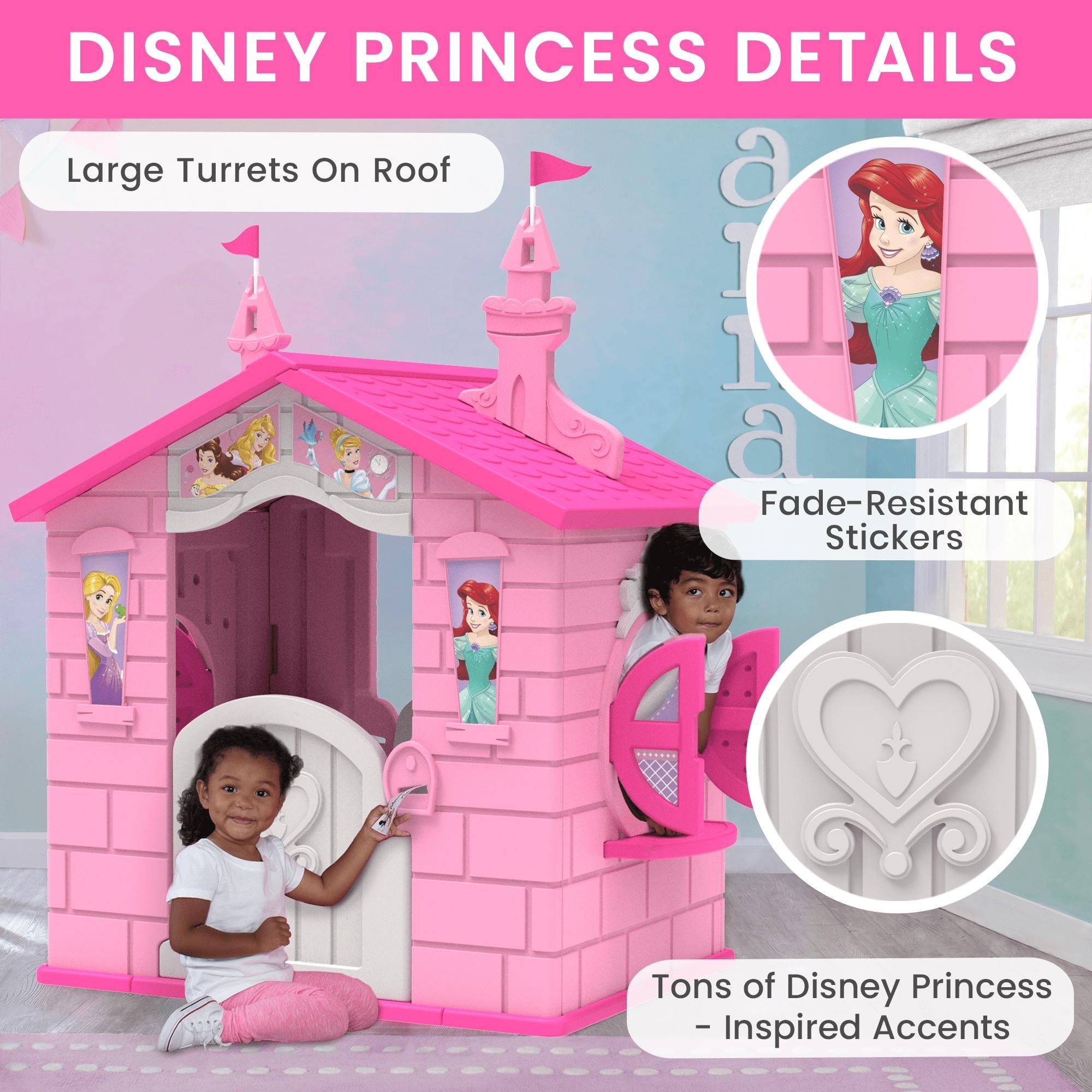 Princess Plastic Indoor,Outdoor Playhouse with Easy Assembly