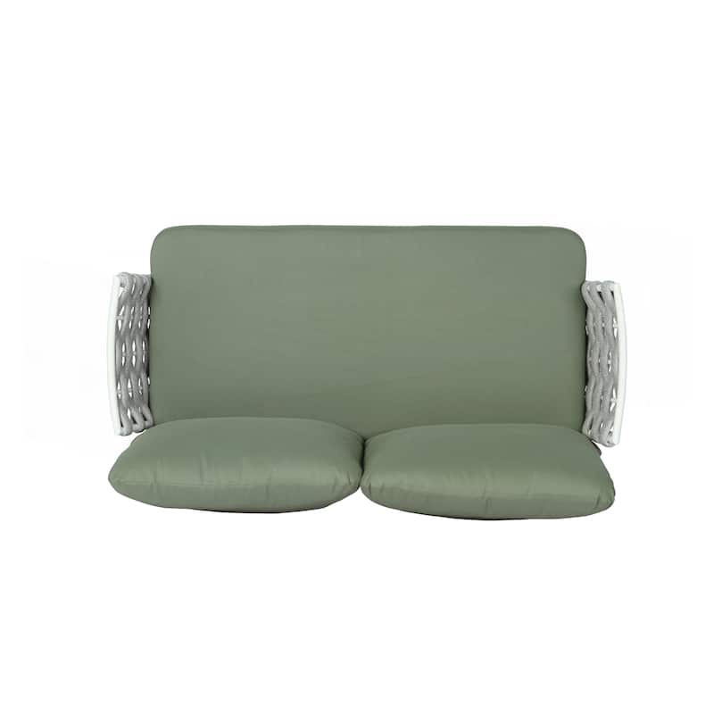 Steel Loveseat and Table